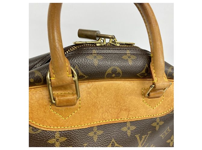 Sac à main Louis Vuitton Monogram Deauville Marron - vue 11