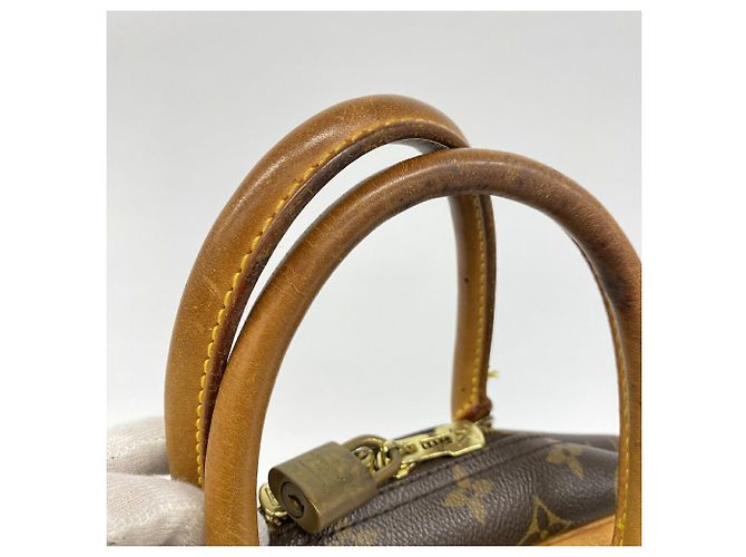 Sac à main Louis Vuitton Monogram Deauville Marron - vue 13