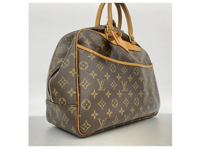 Sac à main Louis Vuitton Monogram Deauville Marron - vue 2