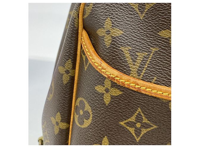 Sac à main Louis Vuitton Monogram Deauville Marron - vue 7
