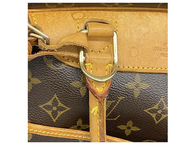 Sac à main Louis Vuitton Monogram Deauville Marron - vue 9