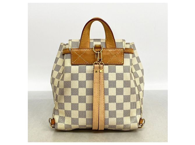 Mochila Louis Vuitton Damier Azur Speron BB Blanco - vista 13