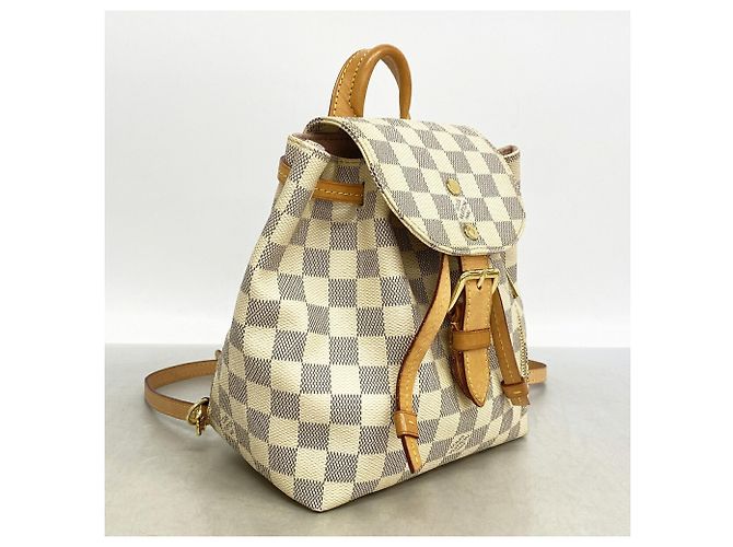 Mochila Louis Vuitton Damier Azur Speron BB Blanco - vista 2