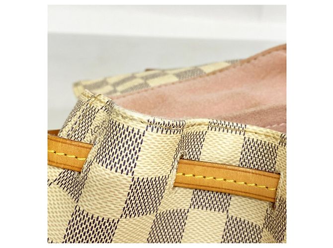 Mochila Louis Vuitton Damier Azur Speron BB Blanco - vista 9