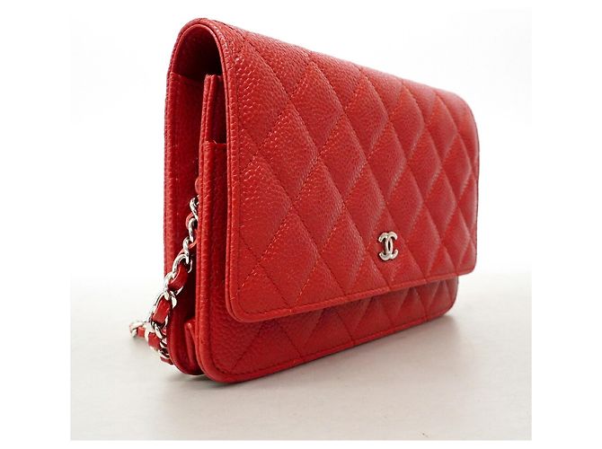 Bolso Bandolera con Cadena Chanel Matelassé Roja - vista 2