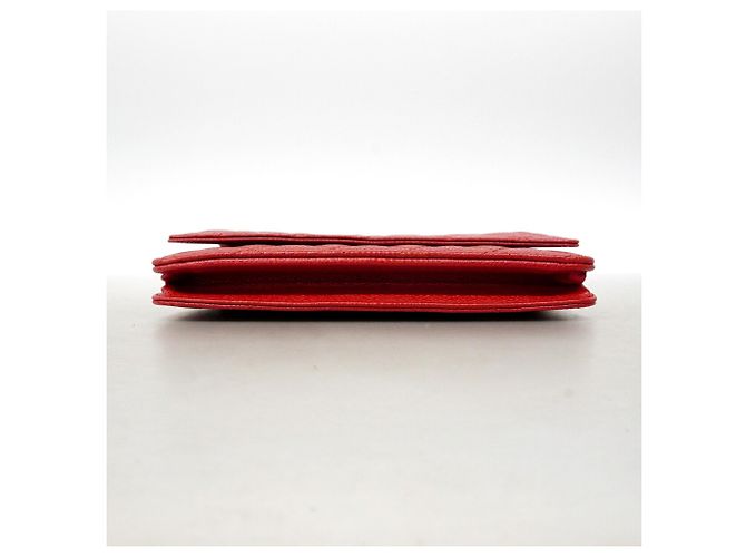 Bolso Bandolera con Cadena Chanel Matelassé Roja - vista 3