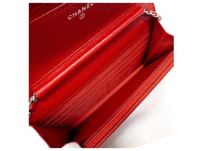 Bolso Bandolera con Cadena Chanel Matelassé Roja - vista 4
