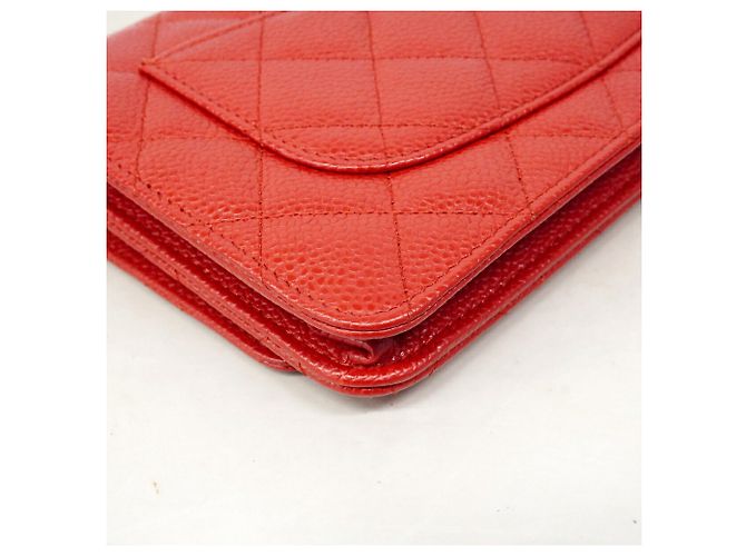 Bolso Bandolera con Cadena Chanel Matelassé Roja - vista 6