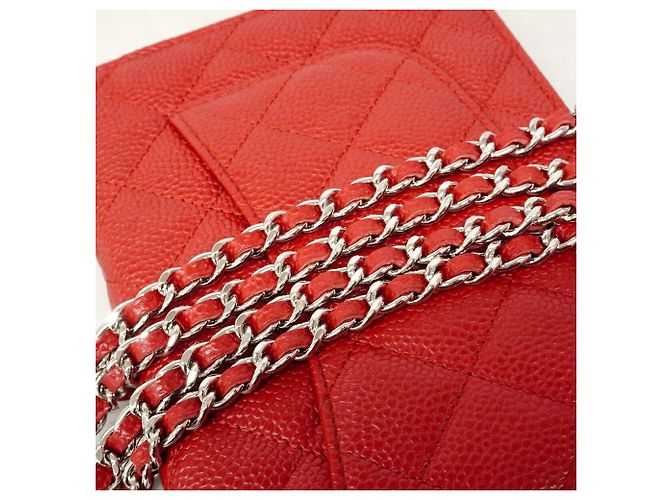 Bolso Bandolera con Cadena Chanel Matelassé Roja - vista 7