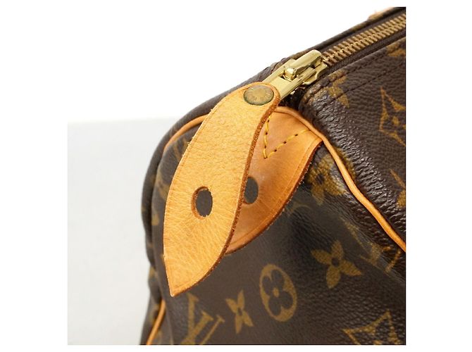 Bolso Louis Vuitton Monogram Speedy 30 Castaño - vista 9