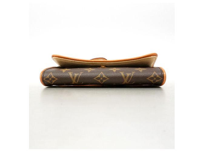 Borsa a tracolla Louis Vuitton Monogram Pochette Twin PM Marrone - vista 3