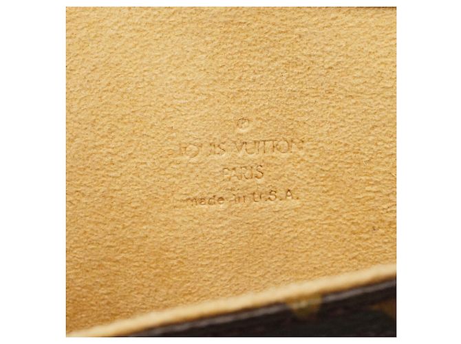 Borsa a tracolla Louis Vuitton Monogram Pochette Twin PM Marrone - vista 5