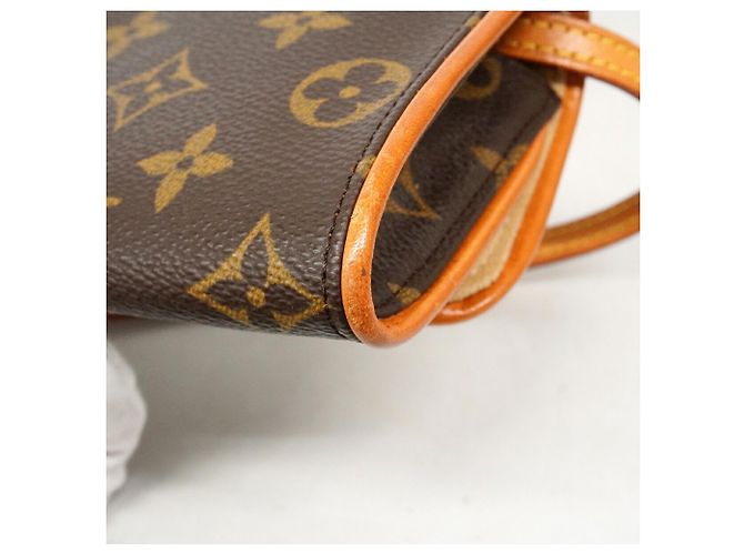 Borsa a tracolla Louis Vuitton Monogram Pochette Twin PM Marrone - vista 6