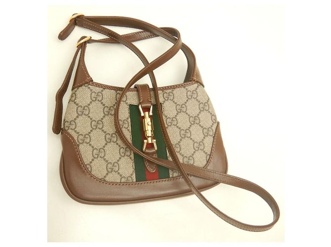 Gucci Jackie 1961 Ophidia Schultertasche Braun - Ansicht 16