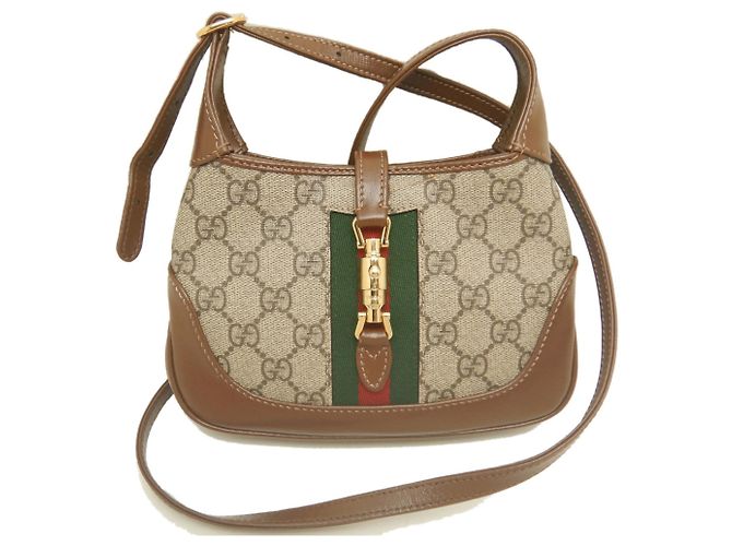Gucci Jackie 1961 Ophidia Schultertasche Braun - Ansicht 2