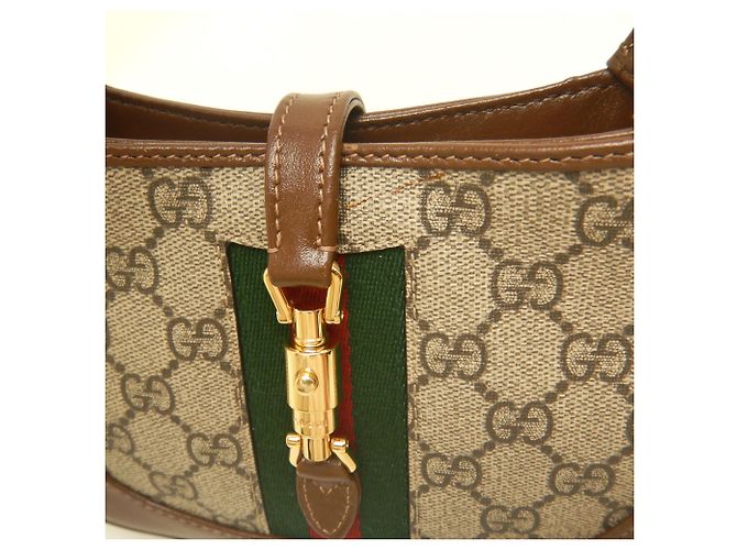 Gucci Jackie 1961 Ophidia Schultertasche Braun - Ansicht 9