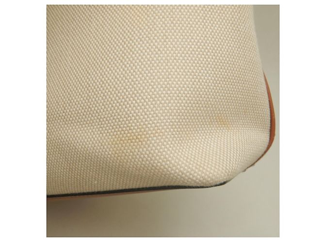Saco Tote Loewe em lona e couro bege e castanho Marrom - vista 15