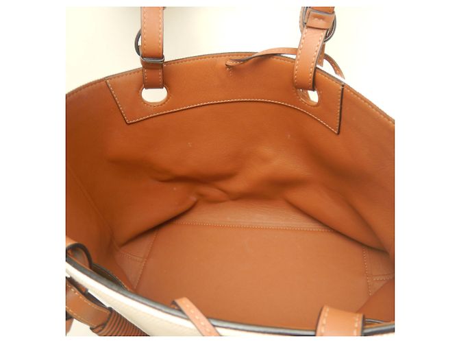 Saco Tote Loewe em lona e couro bege e castanho Marrom - vista 22