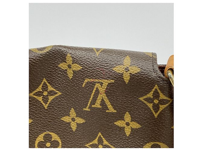 Louis Vuitton Monogram Musette Schultertasche Braun - Ansicht 8