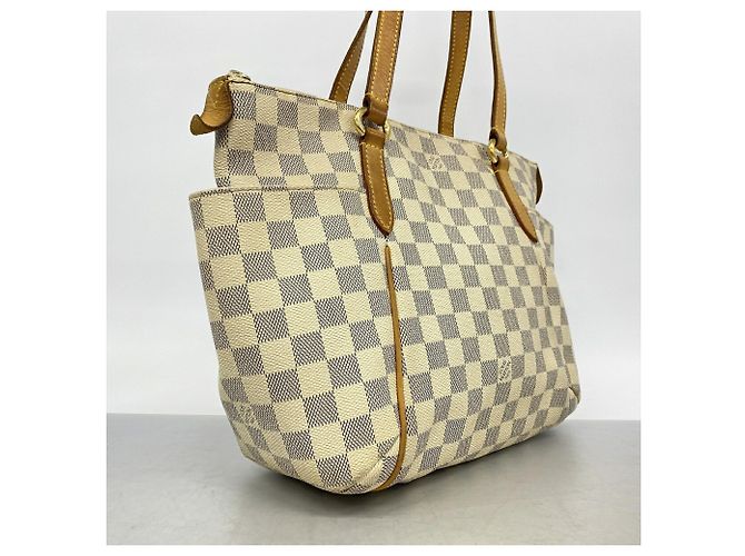 Sac cabas Louis Vuitton Damier Azur Totally PM Blanc - vue 2