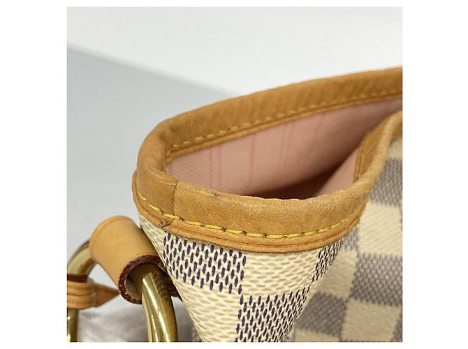 Louis Vuitton Damier Azur Delightful PM Schultertasche Weiß - Ansicht 6