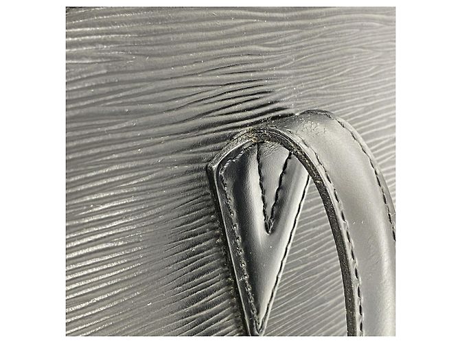 Borsa a tracolla Louis Vuitton Epi Saint Jacques Nero - vista 12