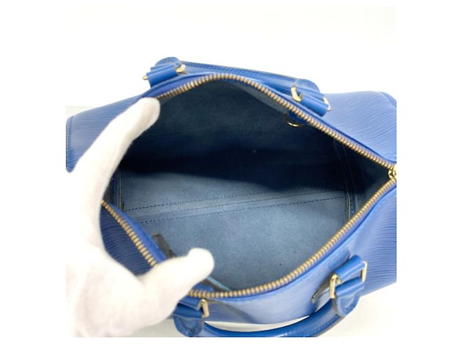 Bolso Louis Vuitton Epi Speedy 25 Azul - vista 4