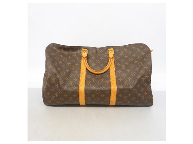 Sac Boston Louis Vuitton Monogram Keepall 50 Marron - vue 14