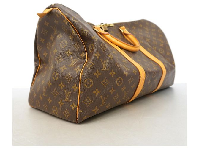 Sac Boston Louis Vuitton Monogram Keepall 50 Marron - vue 2