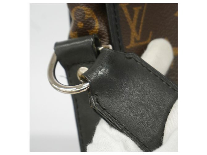 Bolsa de Ombro Louis Vuitton Monogram Macassar Bass MM Marrom - vista 10