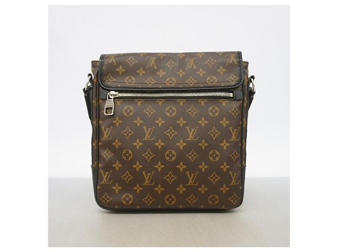 Bolsa de Ombro Louis Vuitton Monogram Macassar Bass MM Marrom - vista 11