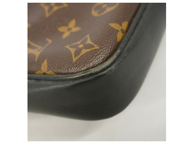 Bolsa de Ombro Louis Vuitton Monogram Macassar Bass MM Marrom - vista 6