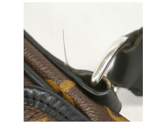 Bolsa de Ombro Louis Vuitton Monogram Macassar Bass MM Marrom - vista 7