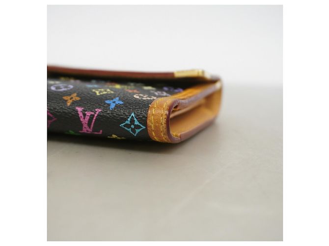 Portafoglio lungo tri-fold Louis Vuitton in Noir Nero - vista 5