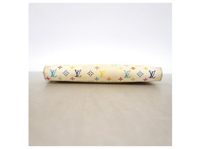 Portafoglio lungo Louis Vuitton Monogram Multicolor Rosa Bianco - vista 2