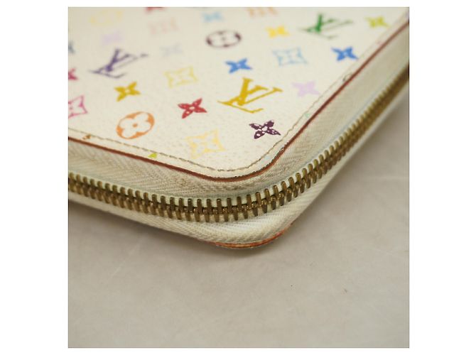 Portafoglio lungo Louis Vuitton Monogram Multicolor Rosa Bianco - vista 7