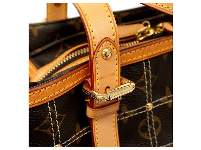 Saco Tote Louis Vuitton Monogram Rivet Marrom - vista 7