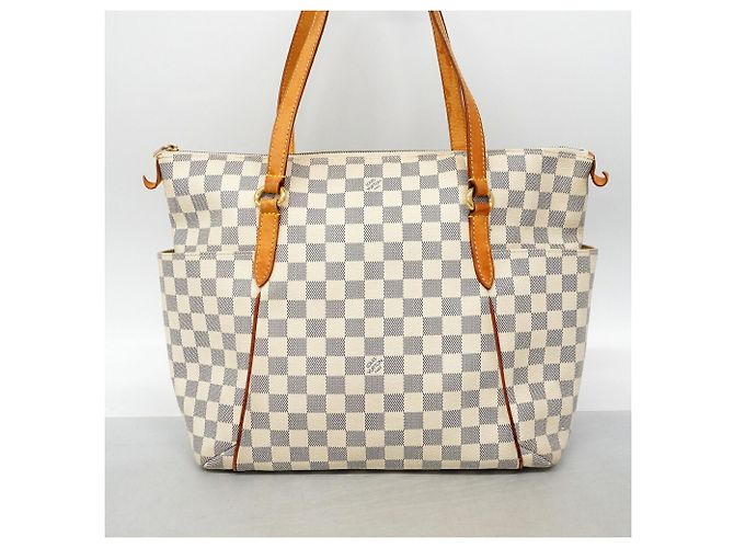 Louis Vuitton Damier Azur Totally MM Tote Bag Weiß - Ansicht 11