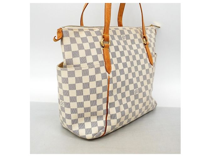 Louis Vuitton Damier Azur Totally MM Tote Bag Weiß - Ansicht 2