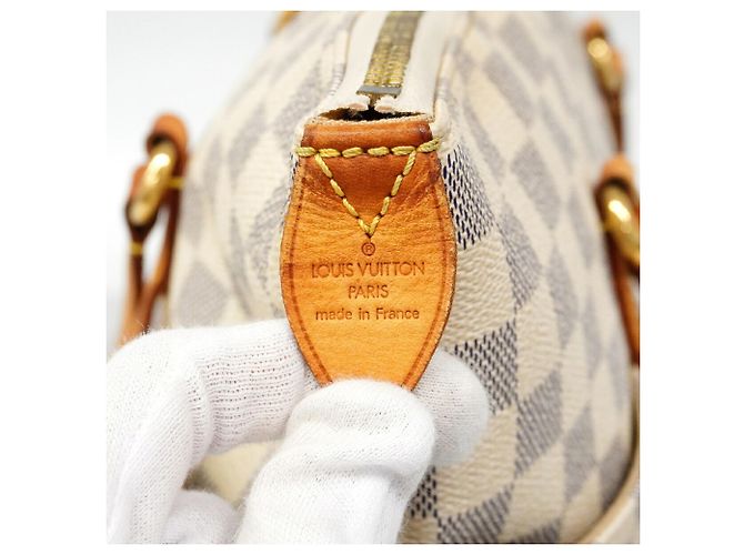 Louis Vuitton Damier Azur Totally MM Tote Bag Weiß - Ansicht 5