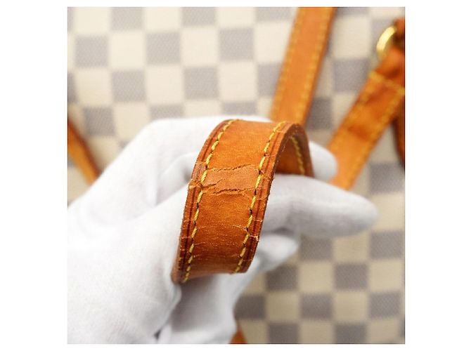 Louis Vuitton Damier Azur Totally MM Tote Bag Weiß - Ansicht 7