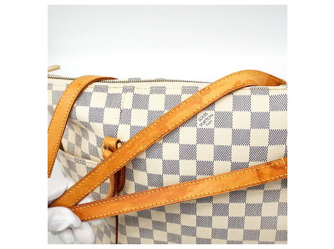 Louis Vuitton Damier Azur Totally MM Tote Bag Weiß - Ansicht 9