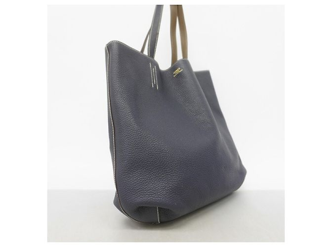 Hermès Hermes Double Sens Tote Bag Blue Taupe - view 2