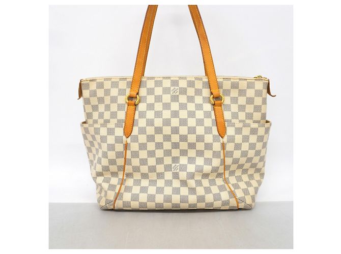Louis Vuitton Damier Azur Totally MM Tote Bag Weiß - Ansicht 12