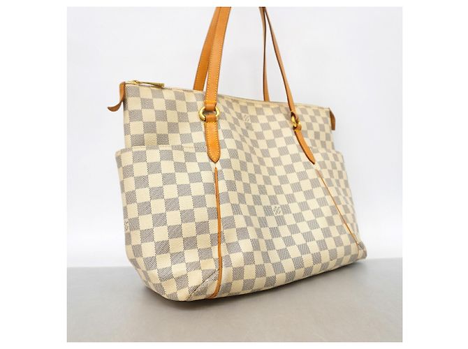 Louis Vuitton Damier Azur Totally MM Tote Bag Weiß - Ansicht 2