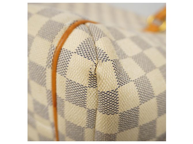 Louis Vuitton Damier Azur Totally MM Tote Bag Weiß - Ansicht 8