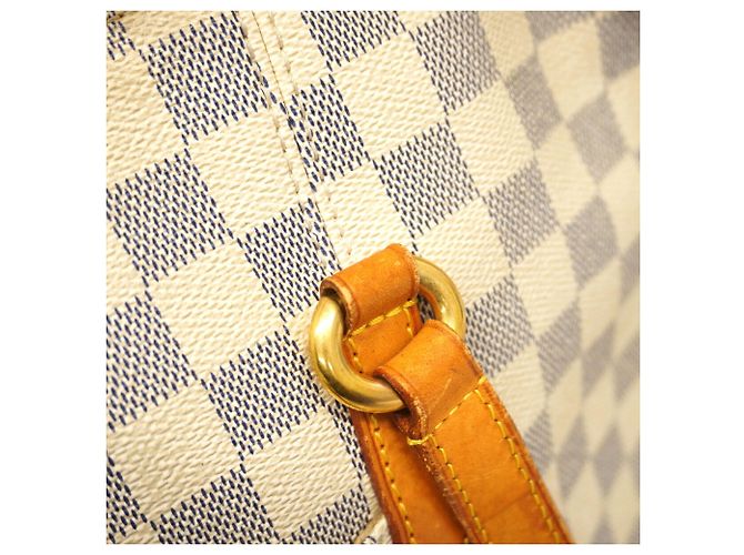 Louis Vuitton Damier Azur Totally MM Tote Bag Weiß - Ansicht 9