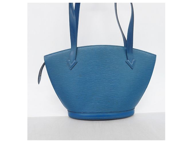 Louis Vuitton Epi Saint Jacques Schultertasche in Toledo Blue Blau - Ansicht 11