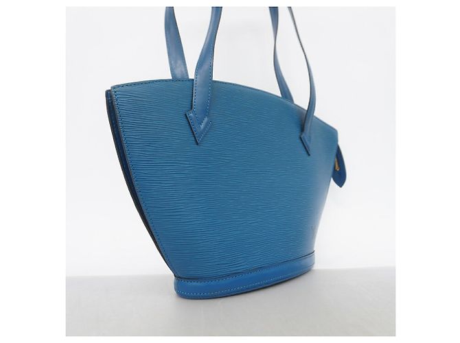 Louis Vuitton Epi Saint Jacques Schultertasche in Toledo Blue Blau - Ansicht 2