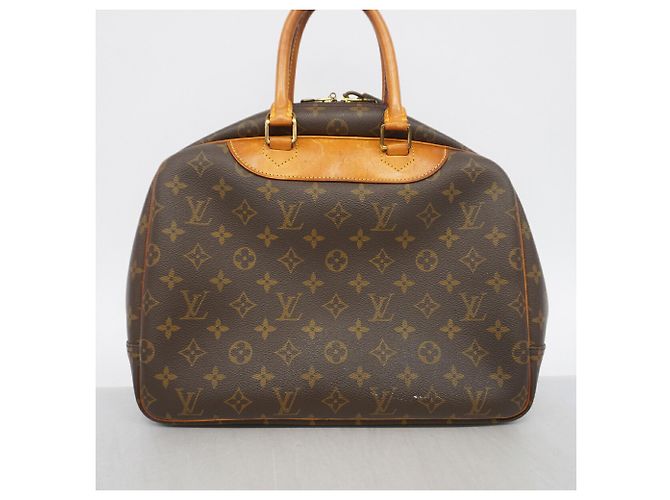 Sac à main Louis Vuitton Monogram Deauville Marron - vue 14